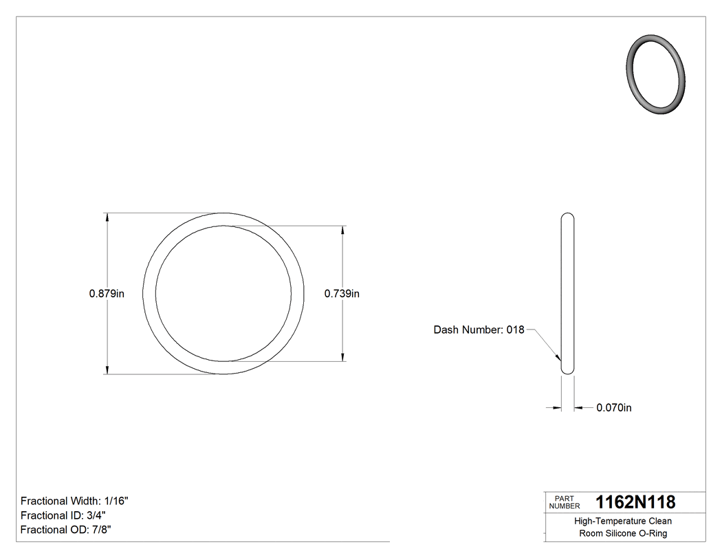 Technical drawing - 1162N118